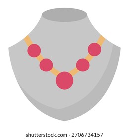 Necklace Vector Icon which can easily modify or edit