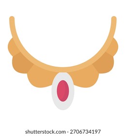 Necklace Vector Icon which can easily modify or edit

