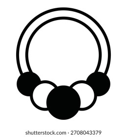 Necklace Vector Icon which can easily modify or edit

