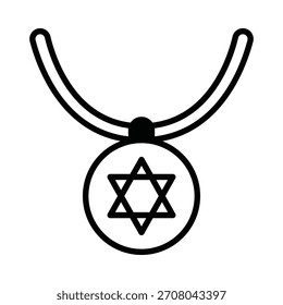 Necklace Vector Icon which can easily modify or edit

