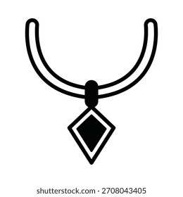 Necklace Vector Icon which can easily modify or edit

