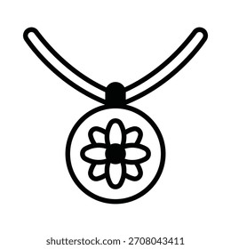 Necklace Vector Icon which can easily modify or edit

