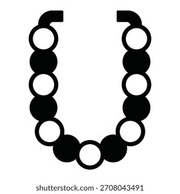 Necklace Vector Icon which can easily modify or edit

