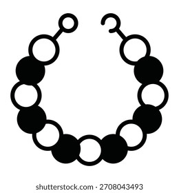 Necklace Vector Icon which can easily modify or edit

