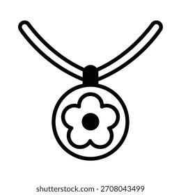 Necklace Vector Icon which can easily modify or edit

