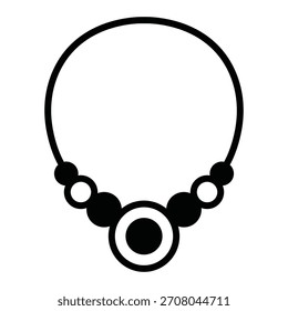 Necklace Vector Icon which can easily modify or edit

