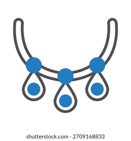 Necklace Vector Icon which can easily modify or edit

