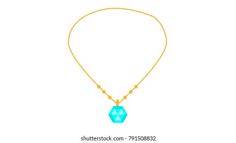 Necklace vector illustration