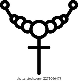 necklace Vector illustration on a transparent background. Premium quality symmbols. Glyphs vector icons for concept and graphic design.