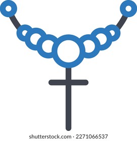 necklace Vector illustration on a transparent background. Premium quality symmbols. Glyphs vector icons for concept and graphic design.