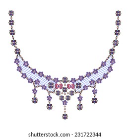 Necklace,embellishment artwork,in vector