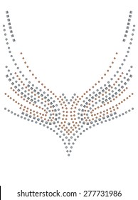 Collar, adornos, en vectores