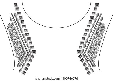 Necklace,embellishment artwork,in vector