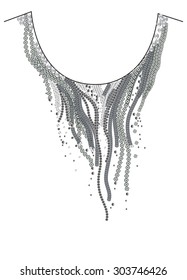 Necklace,embellishment artwork,in vector