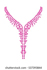 Necklace,embellishment artwork,in vector