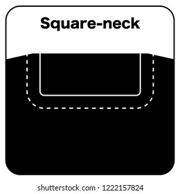 neckline  design black