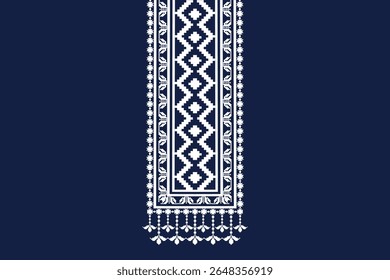 Neckline Embroidery design for cloth, fabric and textile.