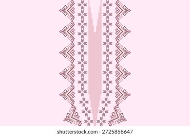 Decote bordado geométrico elementos abstratos padrão do pescoço. Design decorativo nativo para tecido, roupas, ilustração, textura, decoração colarinho, borda, tapete, decoração, impressão, elemento, colar
