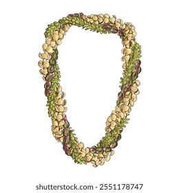 Decote Havaí Flor vetor ilustração