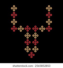 neckline stitch embroidery needle work abstract artwork  geometric pattern printed background fabric wallpaper hand drawn line
