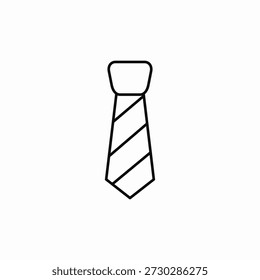 Vector de signo de icono de accesorio de corbata