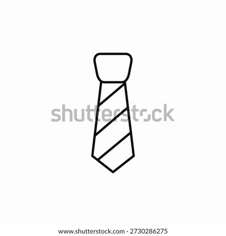necktie accessory icon sign vector