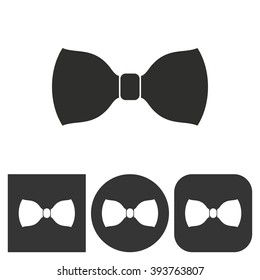 Necktie Black White Icons Vector Illustration Stock Vector (Royalty ...