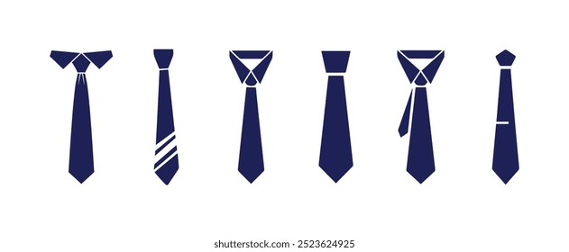 Necktie, bow tie vector collecttion 