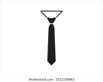 Necktie, business, tie icon isolated white illustration