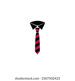 Necktie clothes icon simple vector.