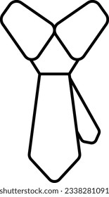 necktie education line icon design
