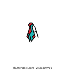 Necktie Helicopter Creative Logo Design.