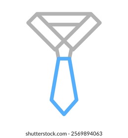 Necktie icon. Concept of business, fashion, and formal wear.