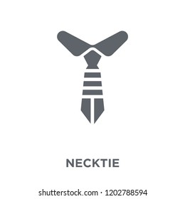 necktie icon. necktie design concept from Necktie collection. Simple element vector illustration on white background.