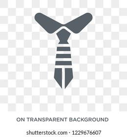 necktie icon. necktie design concept from Necktie collection. Simple element vector illustration on transparent background.