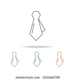 necktie icon. Element of a shopping multi colored icon for mobile concept and web apps. Thin line icon for website design and development, app development. Premium icon on white background