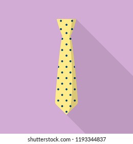 Necktie icon. Flat illustration of necktie vector icon for web design