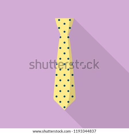 Necktie icon. Flat illustration of necktie vector icon for web design