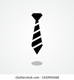 Necktie Icon with Gray Shadow