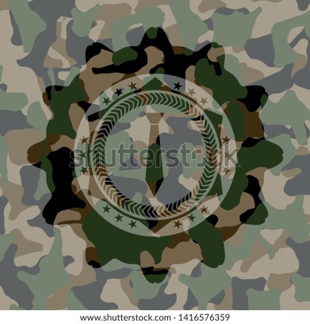 necktie icon inside camouflage texture