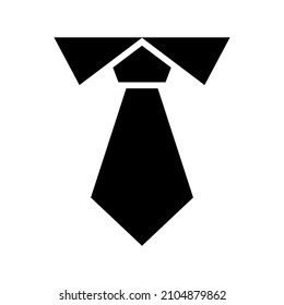 Necktie icon isolated on white background
