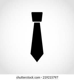 Necktie Icon Isolated on White Background