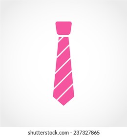Necktie Icon Isolated on White Background