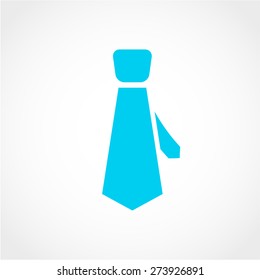 Necktie Icon Isolated on White Background
