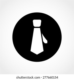 Necktie Icon Isolated on White Background