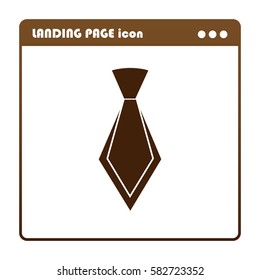 necktie , icon for the landing page