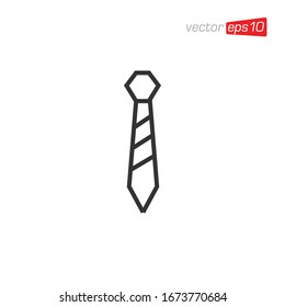 Necktie Icon Logo Design Vector