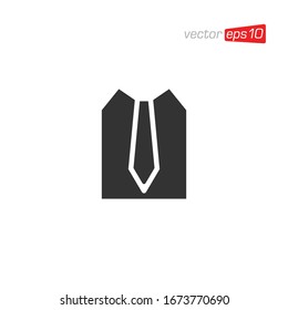 Necktie Icon Logo Design Vector