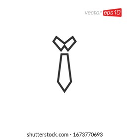 Necktie Icon Logo Design Vector