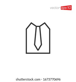 Necktie Icon Logo Design Vector